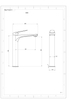 Factory Sales Customized Wholesale Heightened Basin Faucet Hot Cold Water Outlet Washbasin Faucet with High Feet