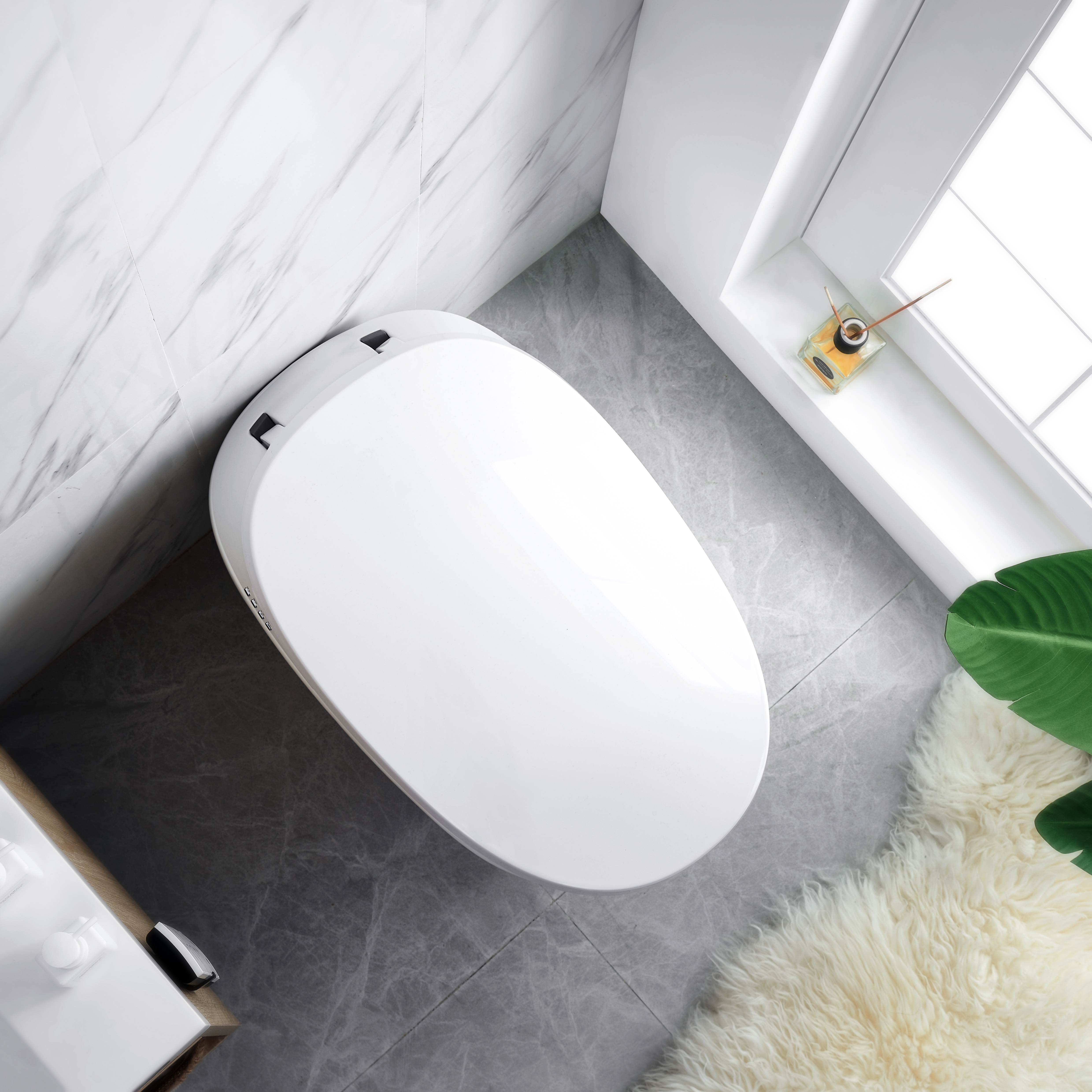 WELS Watermark Australian Standard Ceramic WC Bathroom Sanitary Ware Save Space Smart Toilet