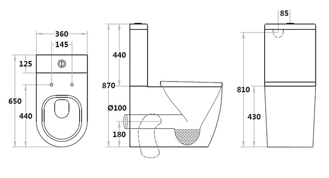 Factory Hot Sale Modern Comfort Height Bathroom Ceramic Two Piece Toilets Sanitary Wares Bathroom Toilet