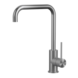 Brushed Stainless Steel China Supplier Durable Water Kitchen Faucet Long Neck Mixer 