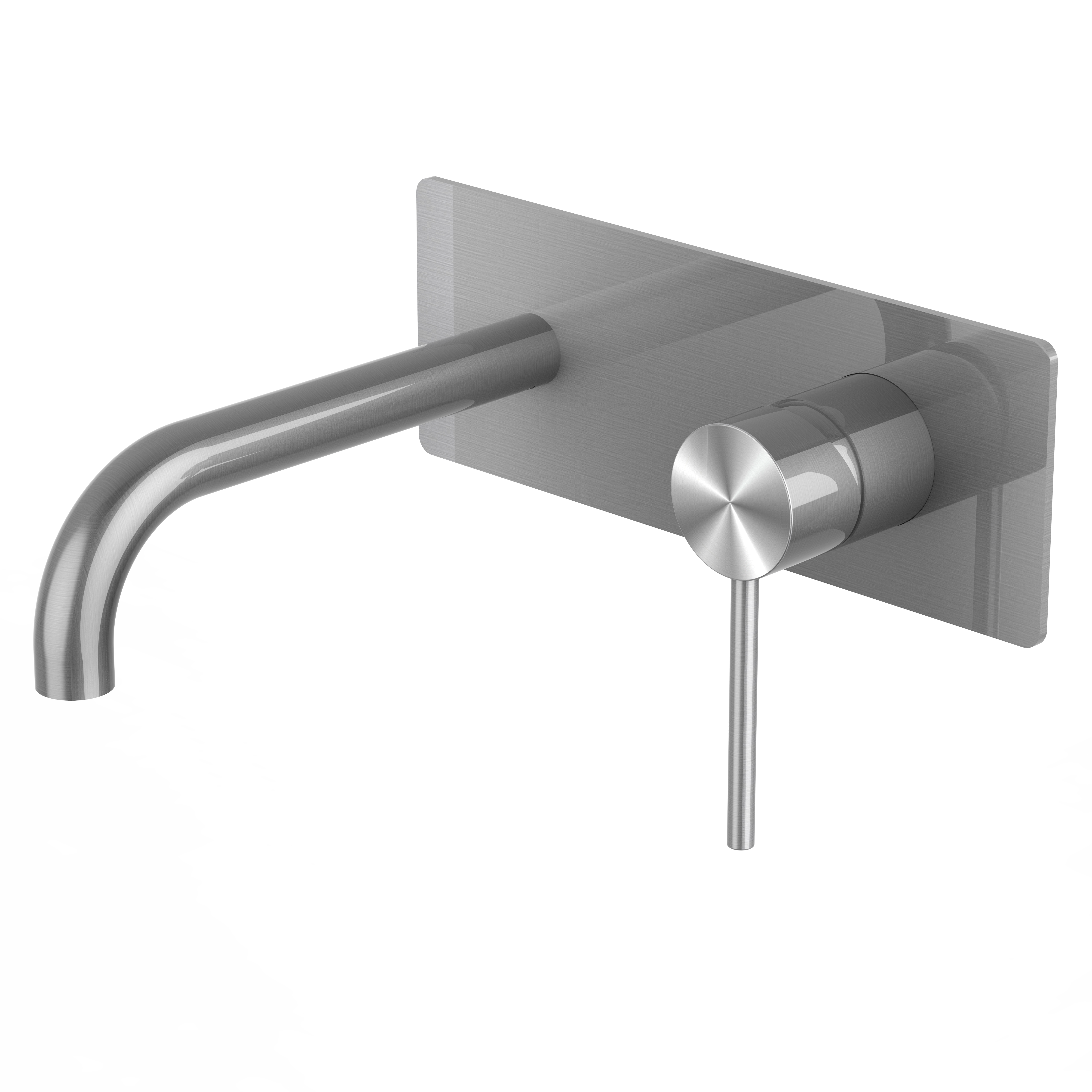 Classic Single Handle Wall Mounted Stainless Steel Basin Faucet OEM Customized Sink Tap