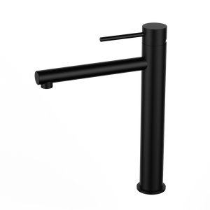 Hot Sales Contemporary Single Hole Durable Stainless Steel Basin Mixer Faucet Matte Black Basin Mixers Taps