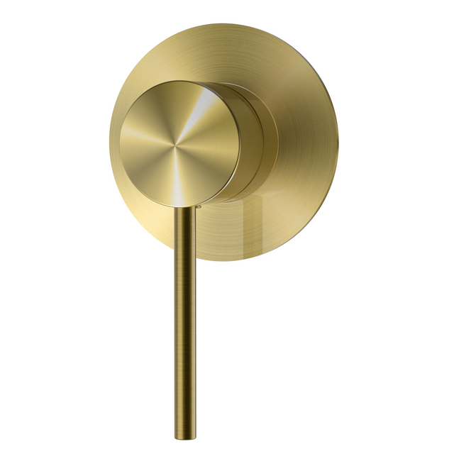 Brushed Gold Round Bath Tap Bath Mixer Bathroom Faucet Modern Concealed Valve Wall Shower Mixer Bathroom Tap Shower Tap