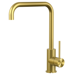 China Hot Sale Stainless Steel Faucet Kitchen One-handle PVD Brushed Gold Kitchen Taps