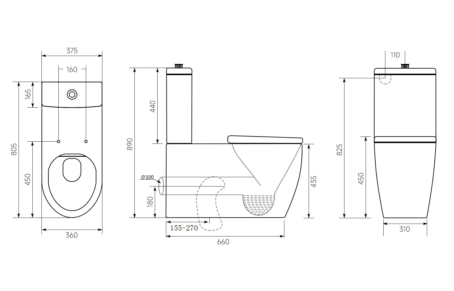 Sanitary Ware Disable Toilet for Handicapped Bathroom Two Piece Modern Ceramic Toilet MWD Ceramic Bathroom Furniture Round White