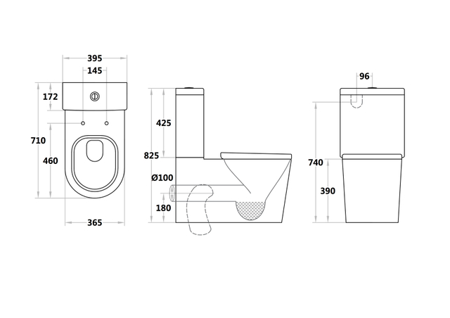 Ceramic Foshan Toilet S-trap Rimless Inodoro Sanitario Toilet Wc Pictures