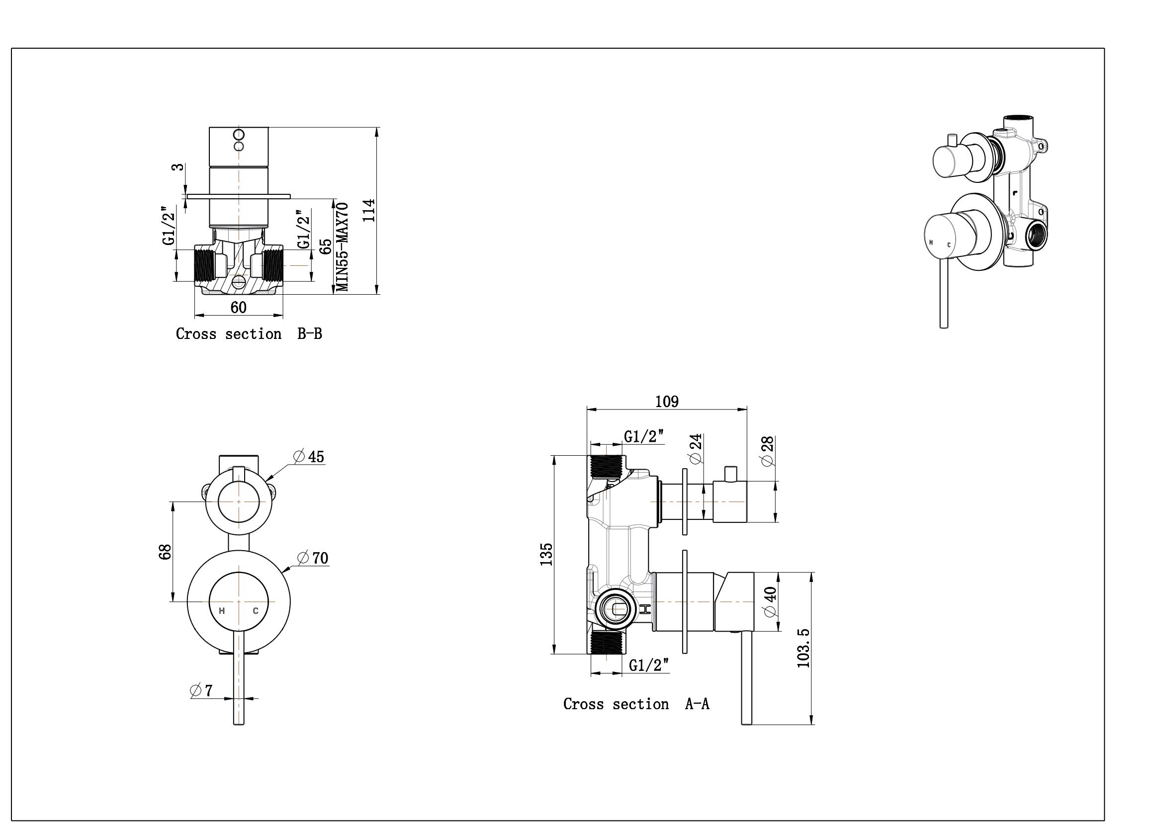 Foshan Manufacturer 304 Stainless Steel Single Shower Mixer Wall Mounted Shower Faucet