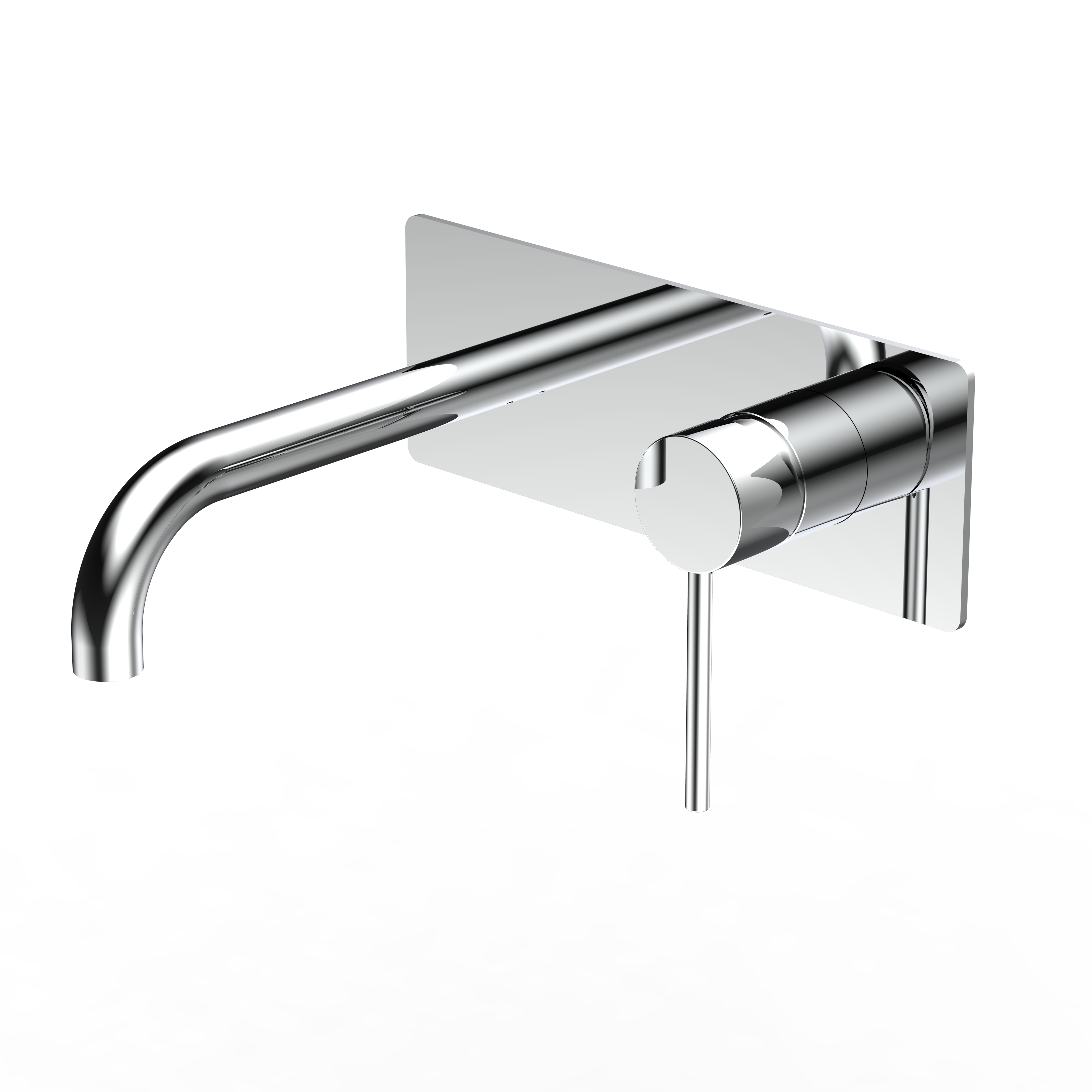 Bathroom Wall Mounted Hot And Cold Brushed Gold Basin Taps Faucet Mixer