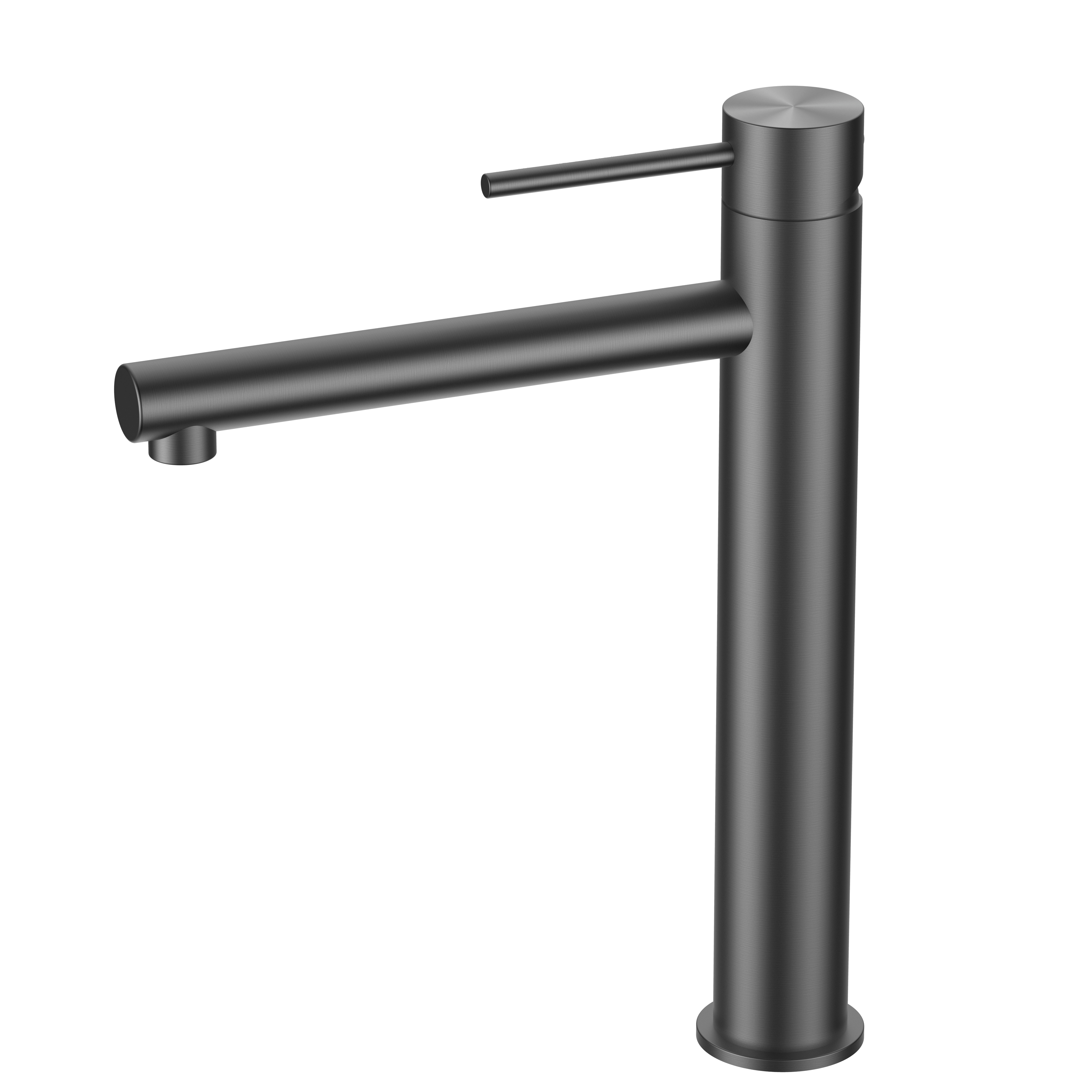 Hot Sales Contemporary Single Hole Durable Stainless Steel Basin Mixer Faucet Matte Black Basin Mixers Taps